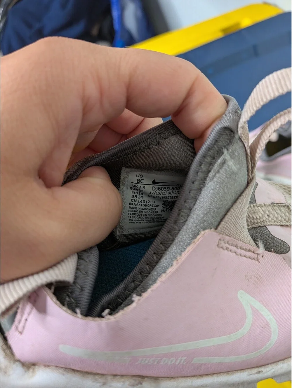 Nike Flex Runner 2 Toddler Pink Slip-On Sneakers Size US 8C